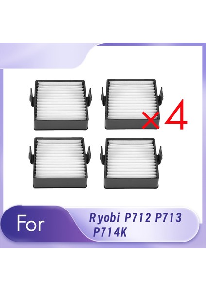Ryobi P712 P713 P714K Süpürme Robotu Aksesuarları Için 4 Adet Temizleyici Filtre Temizleyici Parça Değişimi (Yurt Dışından)