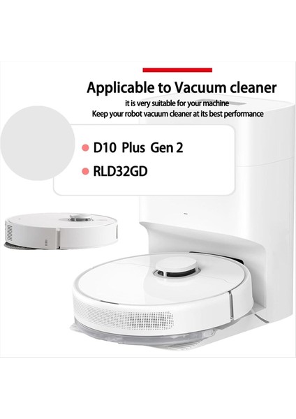 Dreame D10 Plus Gen 2 Robot Süpürge Aksesuarları Yedek Parçaları Için Ana Fırça Yan Fırça Hepa Filtre Paspas Bezi (Yurt Dışından) fiyatları