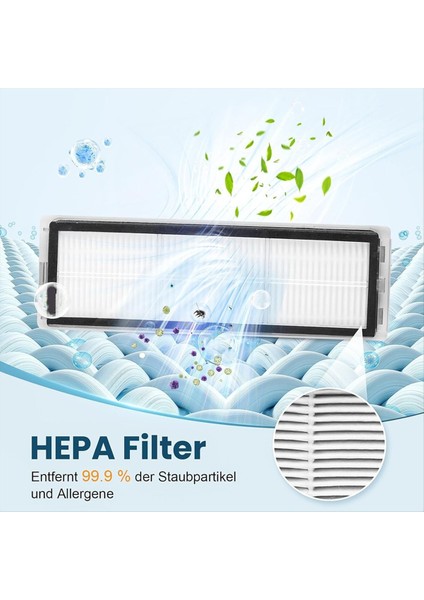 Dreame D10 Plus Gen 2 Robot Süpürge Aksesuarları Yedek Parçaları Için Ana Fırça Yan Fırça Hepa Filtre Paspas Bezi (Yurt Dışından) modelleri