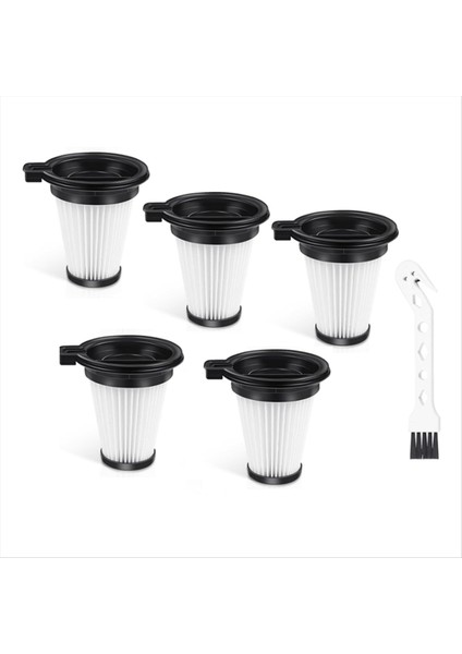 Wyze Elektrikli Süpürge Için 5 Adet Hepa Yedek Filtre, 1 Adet Fırça ile Yüksek Verimli Elektrikli Süpürge Filtresi Değişimi (Yurt Dışından)