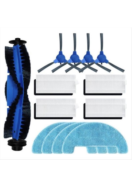 Yedek Aksesuarlar Seti R550 R600 R650 R750 Robotlu Süpürge Ana Yan Fırça Hepa Filtreler Paspas Pedleri (Yurt Dışından)