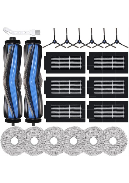 Ecovacs Deebot T50 OMNI/T50 Pro OMNI/T50 Max Pro Omni Robot Süpürge Aksesuarları, Ana Fırçalar, Paspas Pedleri (Yurt Dışından)