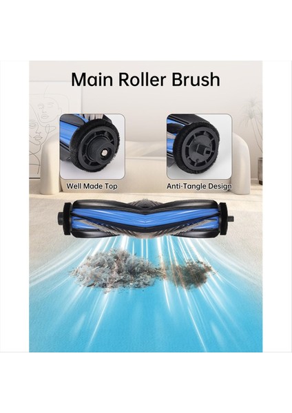 Ecovacs Deebot T50 OMNI/T50 Pro OMNI/T50 Max Pro Omni Robot Süpürge Aksesuarları, Ana Fırçalar, Paspas Pedleri (Yurt Dışından) modelleri