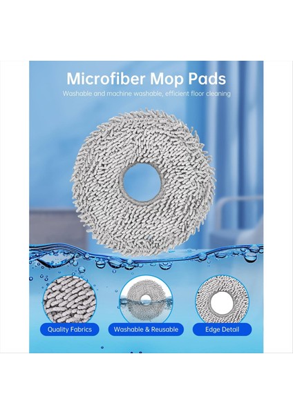 Ecovacs Deebot T50 OMNI/T50 Pro OMNI/T50 Max Pro Omni Robot Süpürge Aksesuarları, Ana Fırçalar, Paspas Pedleri (Yurt Dışından) fırsatları