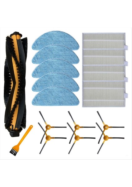 Honiture Q5 Robot Süpürge Ana Yan Fırça Hepa Filtre Paspas Bezi Yedek Parçaları (Yurt Dışından)