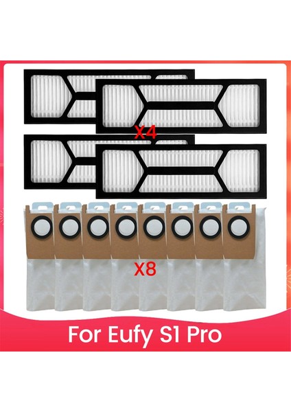Eufy S1 Pro Elektrikli Süpürge Aksesuarları Yedek Parçaları Hepa Filtre ve Toz Torbaları Için Yedek Filtre Toz Torbaları (Yurt Dışından)