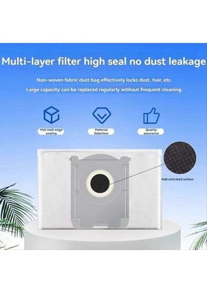 Ecovacs Deebot X8 Pro Omni Elektrikli Süpürge Yedek Parçaları Için 30 Adet Silindir Yan Fırça Hepa Filtre Toz Torbası Değişimi (Yurt Dışından) modelleri