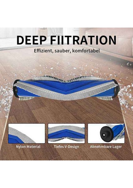 Ecovacs Deebot X2S Robotik Süpürge Aksesuarları Için 11 Adet Silindir Yan Fırça Hepa Filtre Paspas Bezi Toz Torbası (Yurt Dışından) fiyatları