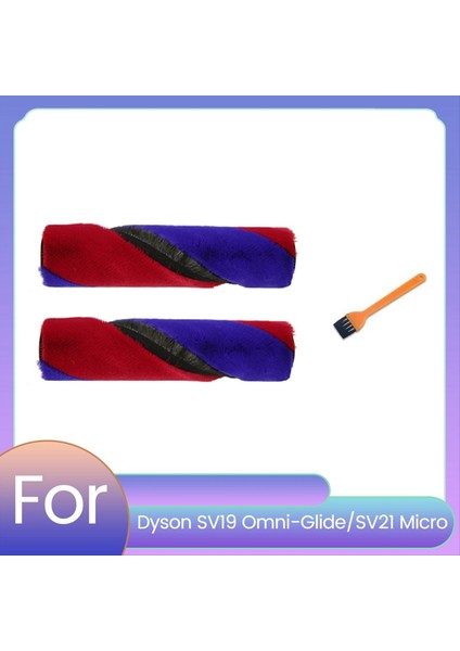 Dyson SV19 OMNI-GLIDE/SV21 Mikro Elektrikli Süpürge Rulo Fırçası Yumuşak Kadife Rulo Fırça Değişimi Için 2 Adet Ana Fırça (Yurt Dışından)