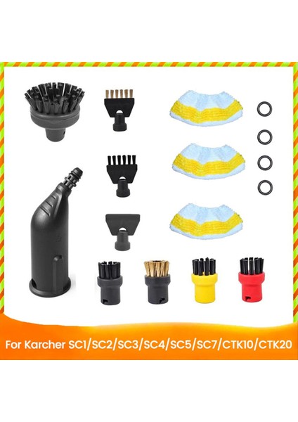 Karcher Sc1/sc2/sc3/sc4/sc5 Buharlı Temizleyici Yuvarlak Fırça Güçlü Nozul Başlığı O Halkası Yarık Kazıma Fırçası (Yurt Dışından)