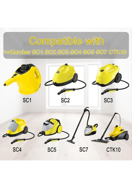 Karcher Sc1/sc2/sc3/sc4/sc5 Buharlı Temizleyici Yuvarlak Fırça Güçlü Nozul Başlığı O Halkası Yarık Kazıma Fırçası (Yurt Dışından) modelleri