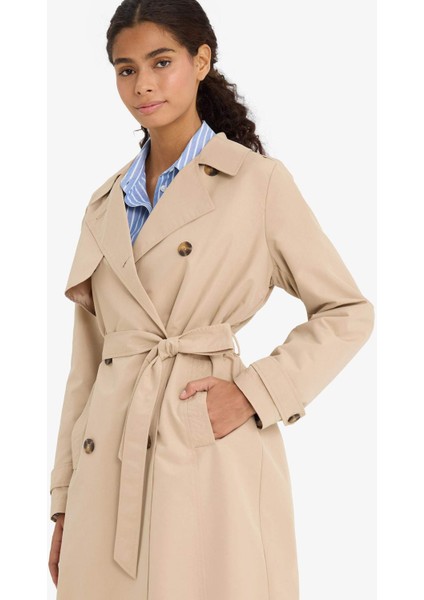 Regular Fit Kemerli Cepli Trençkot E8578AX25AU