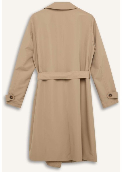 Regular Fit Kemerli Cepli Trençkot E8578AX25AU