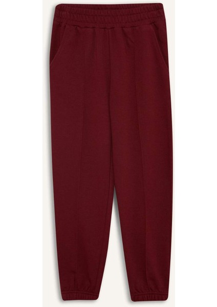 Kız Çocuk Beli Lastikli Basic Düz Okul Jogger Eşofman Altı X9036A625AU