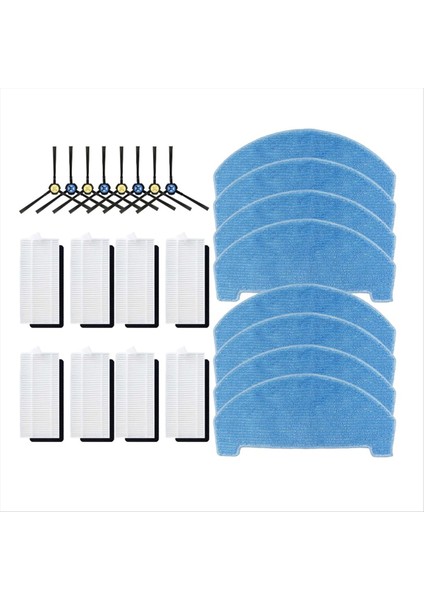 Ilıfe T20S / A20 / Polaris Pvcr 3600 / G2 Yan Fırça Hepa Filtre Paspas Bezi Aksesuarları Yedek Parçalar (Yurt Dışından)