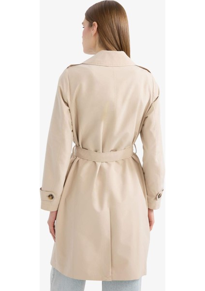 Regular Fit Kemerli Cepli Trençkot E8578AX25AU