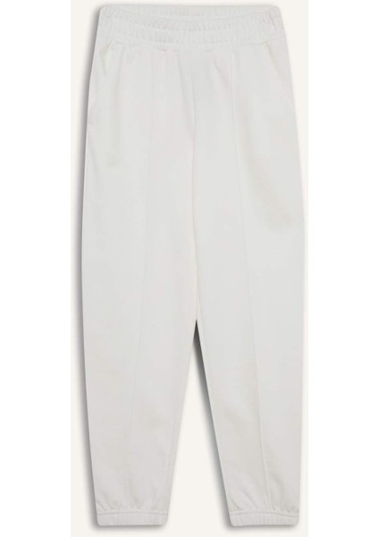 Kız Çocuk Beli Lastikli Basic Düz Okul Jogger Eşofman Altı X9036A625AU