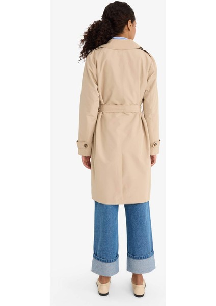 Regular Fit Kemerli Cepli Trençkot