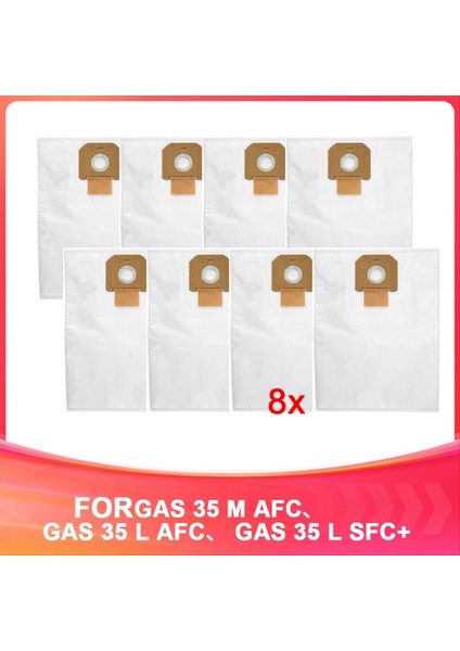 Bosch Gas 35 M Afc, Bosch Gas 35 L Afc, Bosch Gas 35 L Sfc+ Yedek Aksesuar Kiti ile Uyumlu Toz Torbası (Yurt Dışından)