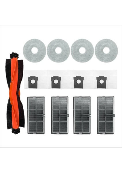 Bot X40 Pro / Ultra, S30 Pro Ultra Yedek Parça Aksesuarları Rulo Fırça Hepa Filtre Paspas Bezi Toz Torbası (Yurt Dışından)