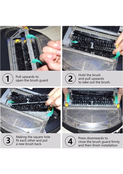 Irobot Roomba 700 Serisi 760, 770, 780 Için Vakum Ana Fırçası Değişimi, Kıl ve Esnek Çırpıcı Fırça Yedek Parçaları (Yurt Dışından) fırsatları