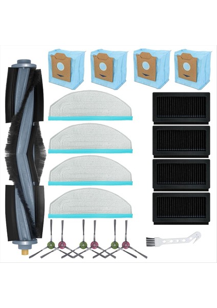 cc Robot Süpürge Için, Ana Yan Fırça Hepa Filtreler Paspas Pedleri Toz Torbaları Yedek Yedek Parçalar (Yurt Dışından)