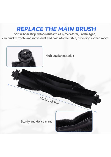 Eufy X8 Pro Serisi Robot Süpürge Yedek Parçaları - X8 Pro Aksesuar Seti, Ana Fırçalar, Filtreler, Yan Fırçalar (Yurt Dışından) modelleri