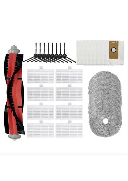 Ultenic Mc1 Elektrikli Süpürge Yedek Parçaları Ana Yan Fırça Hepa Filtre Paspas Bezi Toz Torbası (Yurt Dışından)