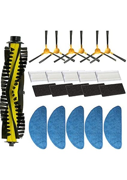 Yedek Parçalar Yan Fırça Filtresi Paspas Rulo Fırça EXVAC660 Robotlu Süpürge Aksesuarı Değiştirme Kiti (Yurt Dışından)