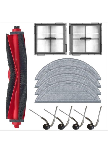 Roborock Q10 S5 / Q10 S5+ / Q10 Vf / Q10 Vf+ / Q10V / Q10V+ Için Aksesuar Seti Silme Bezi Ana Yan Fırça Filtre Seti (Yurt Dışından)