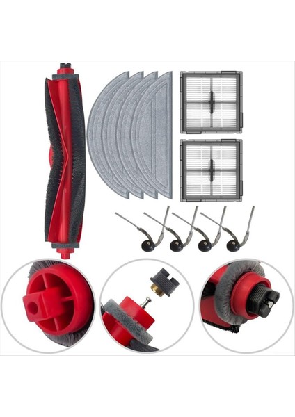 Roborock Q10 S5 / Q10 S5+ / Q10 Vf / Q10 Vf+ / Q10V / Q10V+ Için Aksesuar Seti Silme Bezi Ana Yan Fırça Filtre Seti (Yurt Dışından) fırsatları