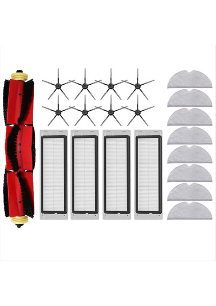 S5 S50 Max S6 Maxv S6 Saf E4 E5 Robotlu Süpürge Aksesuarları Paspas Rulo Yan Fırça Yedek Parça (Yurt Dışından)