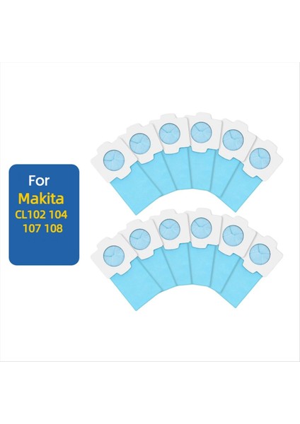 Makita CL102, CL104, CL107, CL108 Akülü Elektrikli Süpürge Aksesuarları Için 20 Adet Yedek Toz Torbası (Yurt Dışından) modelleri