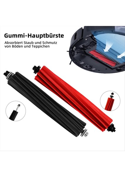 S8 Pro Ultra Robot Vakum Çift Ana Fırça Yan Fırça Hepa Filtre Paspas Bezleri Toz Torbası Yedek Parça (Yurt Dışından) fırsatları