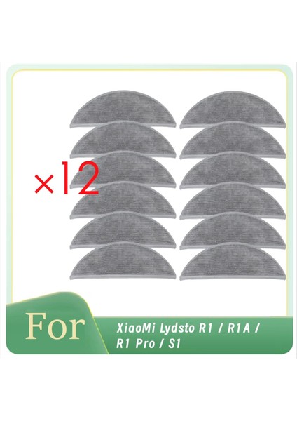 Xiaomi Lydsto R1 / R1A / R1 Pro / S1 Elektrikli Süpürge Aksesuarları Temizleyici Parçalarının Değiştirilmesi Için 12 Adet Temizleme Bezi (Yurt Dışından)