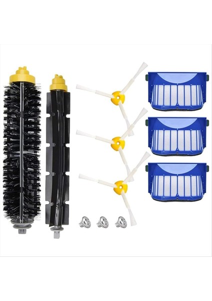 Irobot Roomba 600 Serisi 660/670/680/690/6 Elektrikli Süpürge Kauçuk Fırça Hepa Filtreleri Aksesuarları (Yurt Dışından)