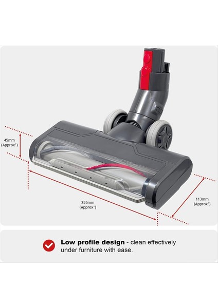 Fırça V7 V8 V10 V11 V15 Motorlu Tork Tahrikli Türbin Elektrikli Süpürge Parçaları Zemin Temizleme (Yurt Dışından) fiyatları
