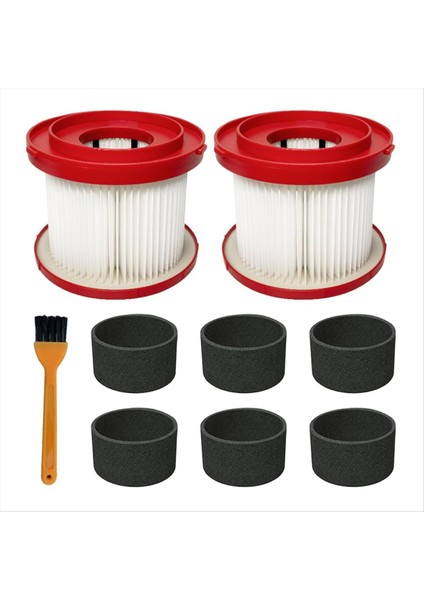 Milwaukee Kablosuz M18 Elektrikli Süpürge 0780-20 0880-20 ile Uyumlu 2'li Paket 49-90-1900 Yedek Hepa Filtresi (Yurt Dışından)