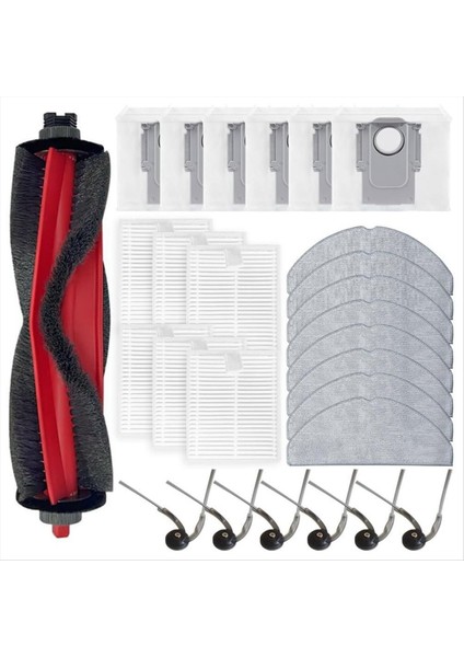 Roborock Q7 M5+ / Q7 Tf+ / Q7 L5+ / Q7B+ / Q7T+ Elektrikli Süpürge Parçaları Için Ana Yan Fırça Filtre Paspas Bezi Toz Torbaları (Yurt Dışından)