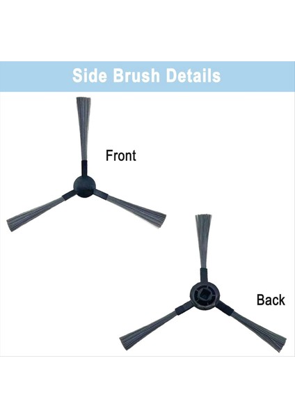 Gtvo BR150/BR151 Manvıns G20, 2-In-1 Robot Vakum Paspas Pedleri Hepa Filtreler Yan Fırça Yedek Parçaları (Yurt Dışından) modelleri