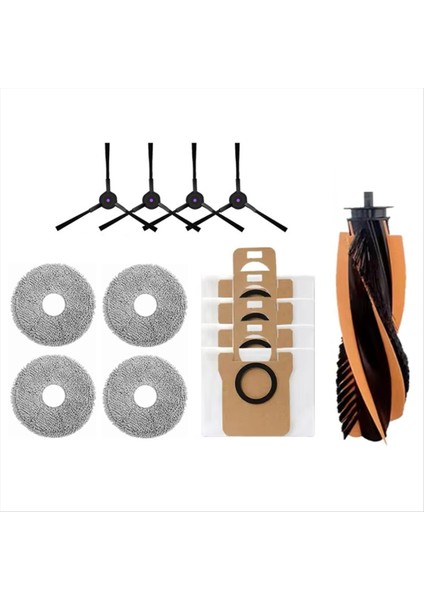 13 Adet Jonr P20 Pro/jonr T5 Pro Robotlu Süpürge Parçaları Ana Yan Fırça Paspas Bezi Toz Torbası Değiştirme Kiti (Yurt Dışından) modelleri