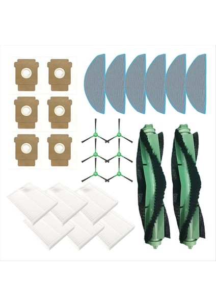 Irobot Roomba Combo Essential/2 ESSENTIAL/105 COMBO/Y0110/Y0112/Y0140 Yedek Parça Fırça Filtre Paspas Bezi Toz Torbası (Yurt Dışından) modelleri