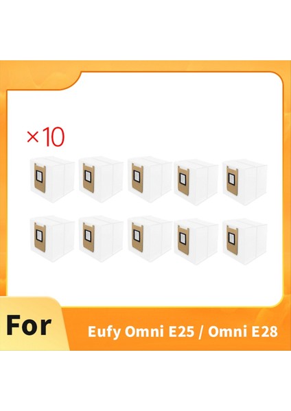 10 Adet Toz Torbası Eufy Omni E25/OMNI E28 Elektrikli Süpürge Aksesuarları Toz Torbası Yedek Parçalar (Yurt Dışından) fiyatları