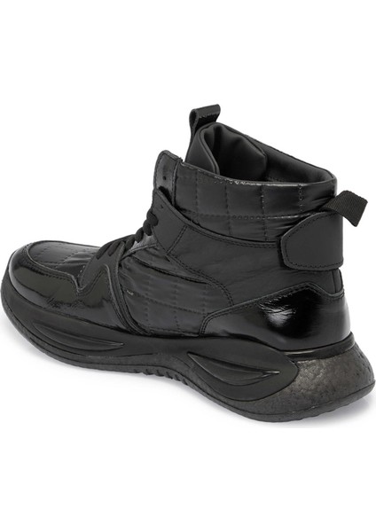 Siyah Deri-Tekstil Erkek Casual Bot - E23K1BT56376-K0N