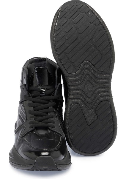 Siyah Deri-Tekstil Erkek Casual Bot - E23K1BT56376-K0N