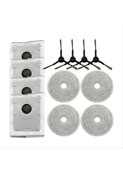 Ecovacs Deebot Mini Süpürme Makinesi Yedek Toz Torbası Bez Yan Fırça Çöp Torbası Yedek Parça Robotlu Süpürge (Yurt Dışından)