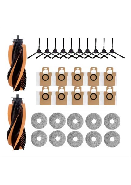 32 Adet Yedek Parçalar Jonr P20 Pro/jonr T5 Pro Robotlu Süpürge Parçaları Ana Yan Fırça Paspas Bezi Toz Torbası (Yurt Dışından)