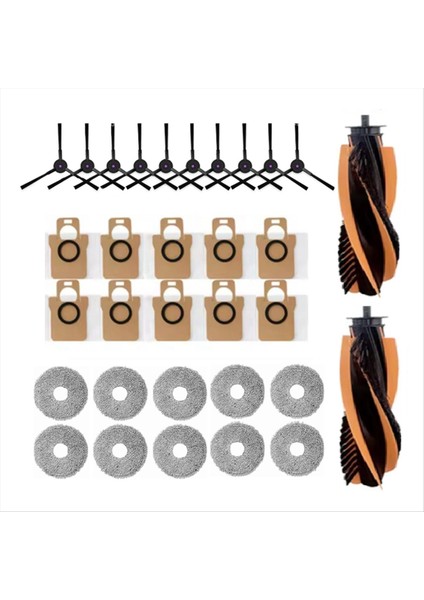 32 Adet Yedek Parçalar Jonr P20 Pro/jonr T5 Pro Robotlu Süpürge Parçaları Ana Yan Fırça Paspas Bezi Toz Torbası (Yurt Dışından) fiyatları