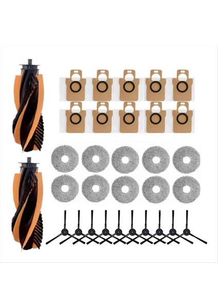 32 Adet Yedek Parçalar Jonr P20 Pro/jonr T5 Pro Robotlu Süpürge Parçaları Ana Yan Fırça Paspas Bezi Toz Torbası (Yurt Dışından) modelleri