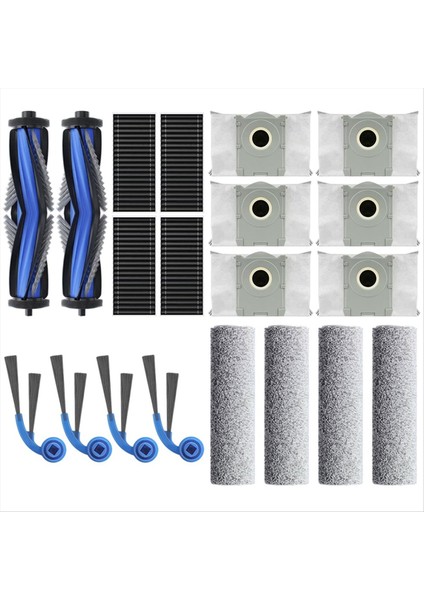 Ecovacs Için T80 Pro OMNI/T80 Omnı Robot Vakum Parçaları Ana Yan Fırçalar Paspas Bezleri Hepa Filtreler Toz Torbaları Aksesuarları (Yurt Dışından) fiyatları